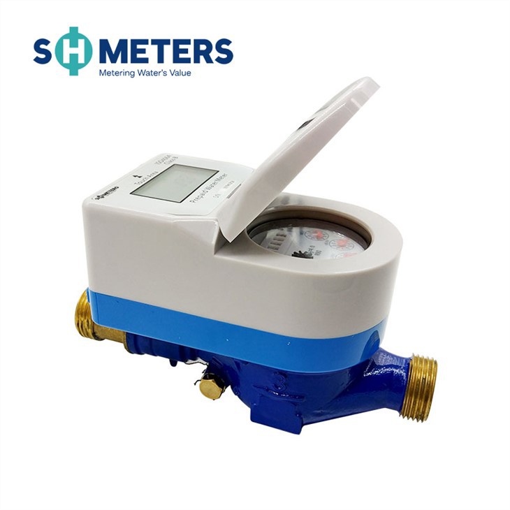 DN25 Chất liệu đồng thau Thẻ IC Đồng hồ nước trả trước