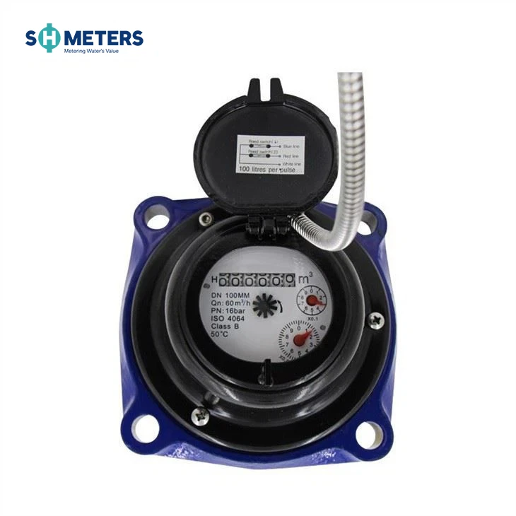 Industrial Pulse Woltman Type Water Meter Dn100 Cast Iron Irrigation Water Meter Industrial Pulse Woltman Type Water Meter Dn100 Cast Iron Irrigation Water Meter