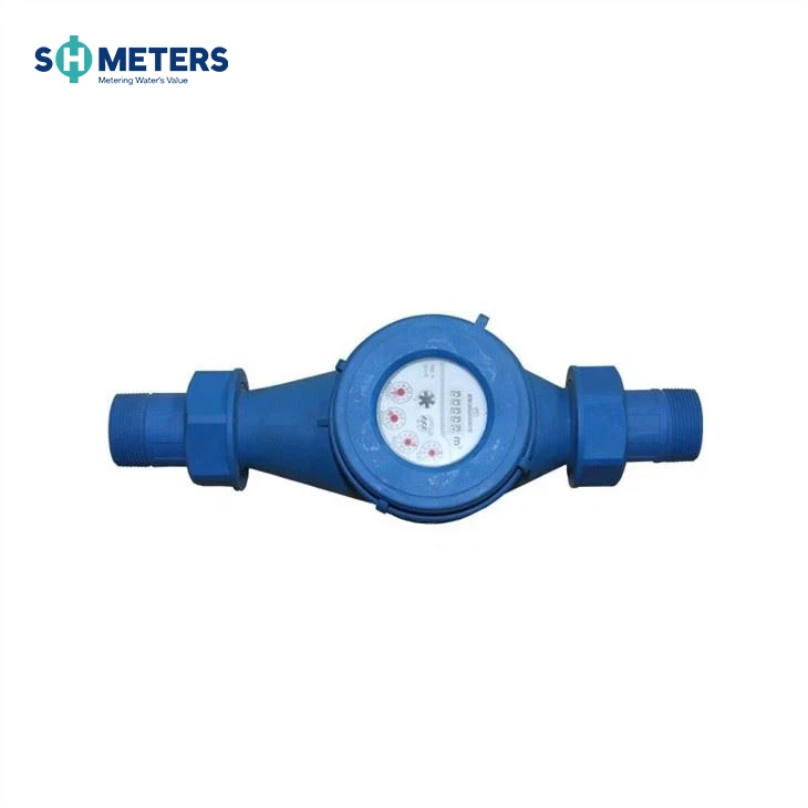 Multi Jet Water Meter Class B ISO 4064 (Blue Plastic Water Meter Body)