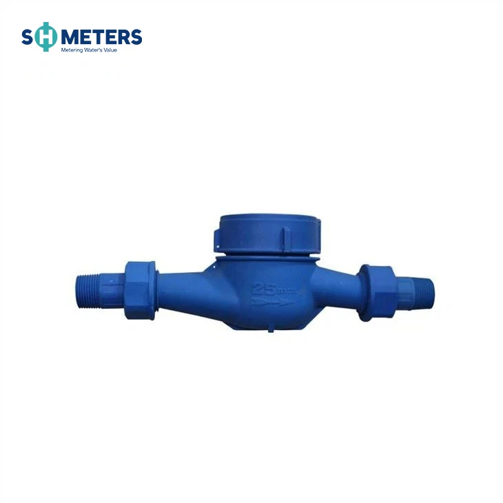 Multi Jet Water Meter Class B ISO 4064 (Blue Plastic Water Meter Body)