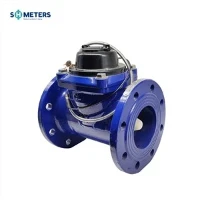 Đồng hồ đo nước tương tự đồng hồ đo kích thước 50 mm máy đo lưu lượng nước điện tử công nghiệp