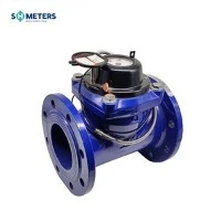 Đồng hồ đo nước số lượng lớn 147 MM Đồng hồ đo nước quay số khô Woltman ISO 4064
